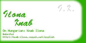 ilona knab business card